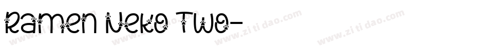 Ramen Neko Two字体转换